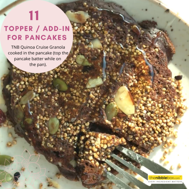 granola with pancakes