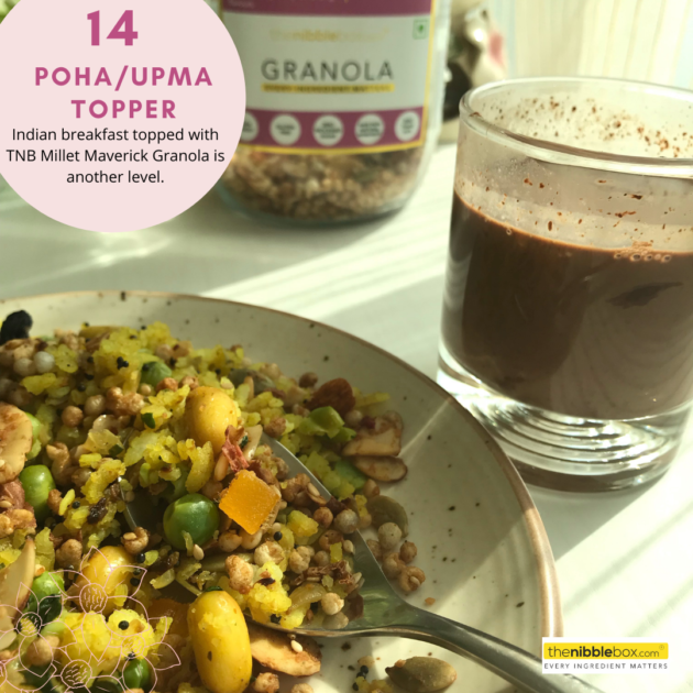 Granola with poha/ Upma