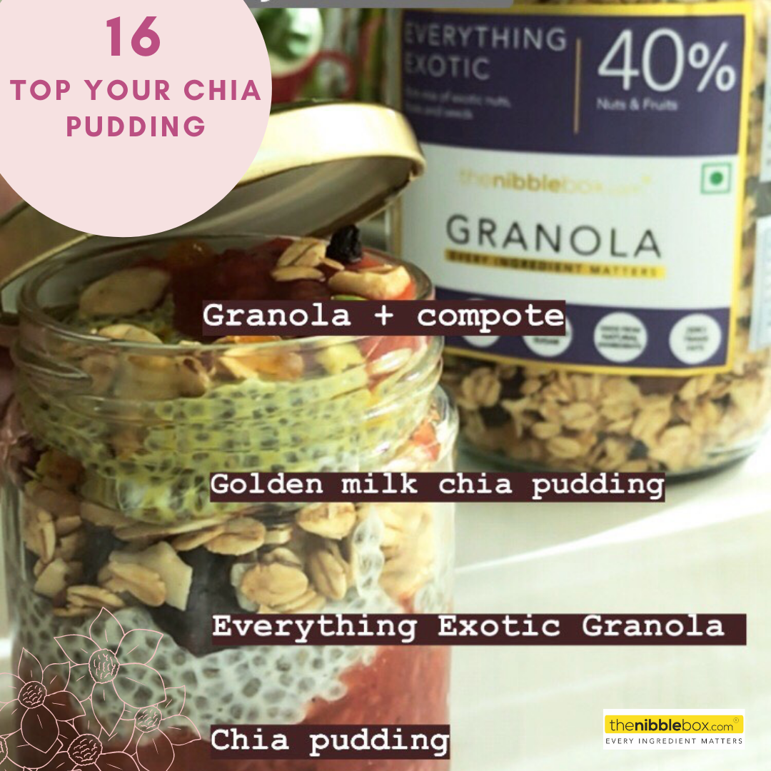 chia pudding-granola