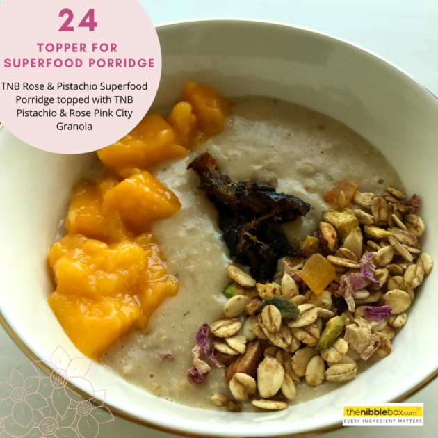 superfood porridge with granola