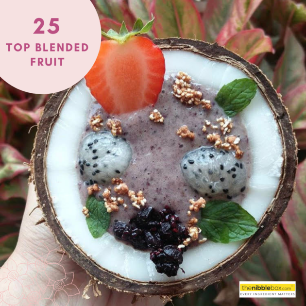 blended fruit with granola