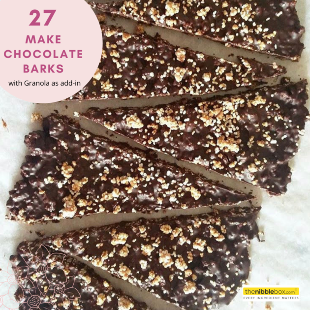 granola chocolate bark