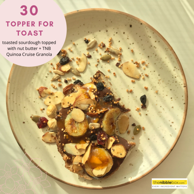 toast with granola