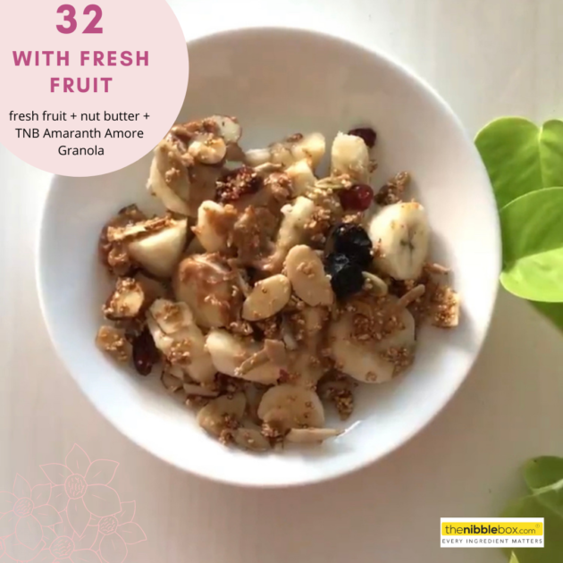 fresh fruit with granola