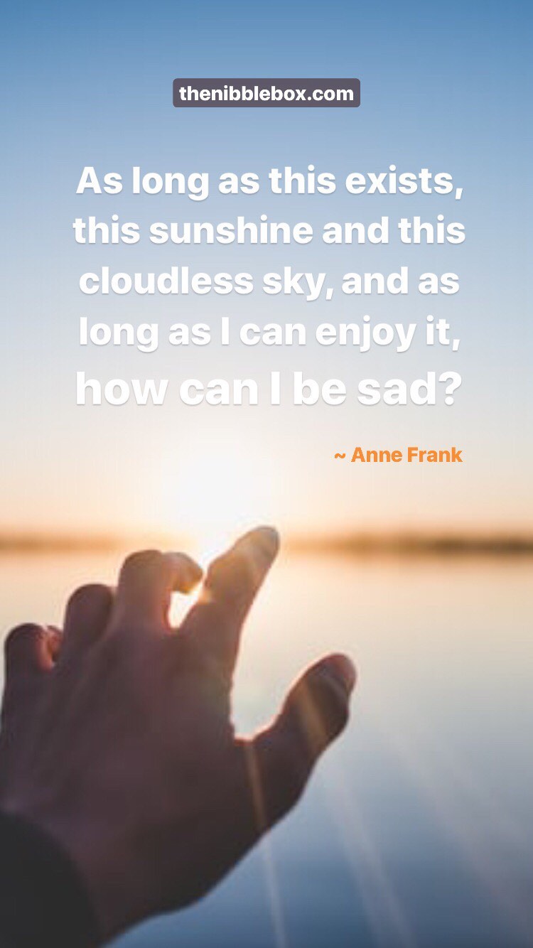 Old thenibblebox.com website blog Gratitude And Hope 4