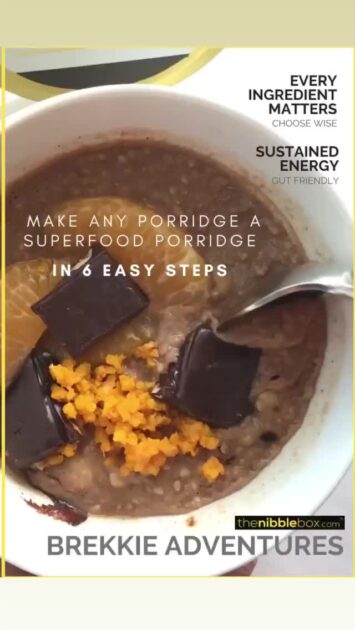 Old thenibblebox.com website blog stepsTO MAKE SUPERFOOD PORRIDGE 1