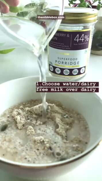 Old thenibblebox.com website blog stepsTO MAKE SUPERFOOD PORRIDGE 2